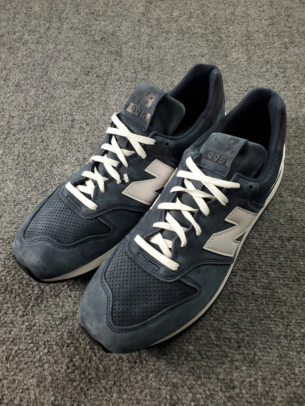 New Balance 995 Suede Encap Retro Sneakers Made in USA Size 12 Navy M995DNN NEW